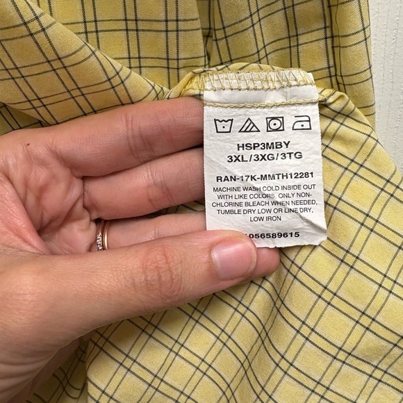 Wrangler Authentics Cotton Blend Short Sleeve Button Down Shirt Size 3XL - Picture 3 of 3